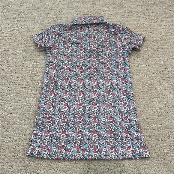 Poppy Kids Co Pops Pink and Blue Floral Polo Dress 12-24 Months NWT - Picture 5 of 8